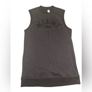 H&M MIAMI USA Charcoal Sweater Dress | M